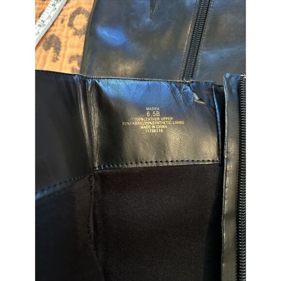 Ralph Lauren Black Leather Masika Tall Riding Boots Women’s size 6.5 Soft - Picture 7 of 9